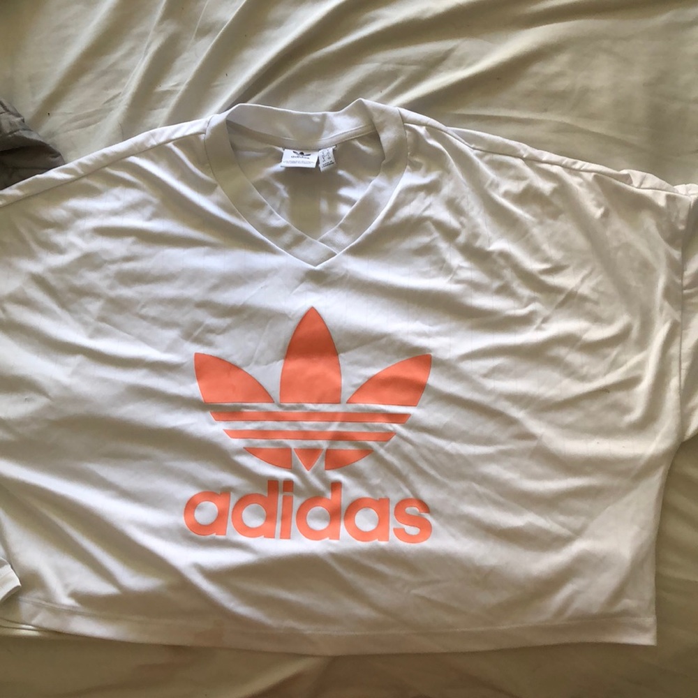 short sleeve adidas crop top
